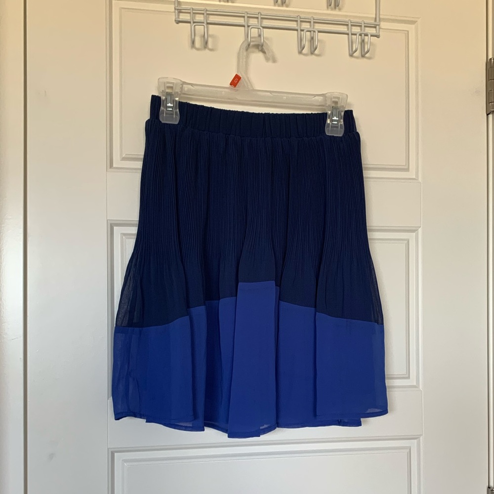 Pleated Blue Skirt